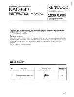 Kenwood KAC-642 Instruction Manual предпросмотр