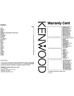 Предварительный просмотр 11 страницы Kenwood KAC-719 Instruction Manual