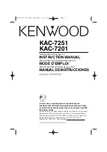 Kenwood KAC-7201 Instruction Manual предпросмотр