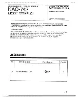 Предварительный просмотр 11 страницы Kenwood KAC-742 Instruction Manual