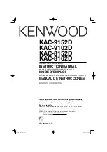 Предварительный просмотр 1 страницы Kenwood KAC-8102D Instruction Manual