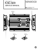 Kenwood kac-829 Service Manual предпросмотр