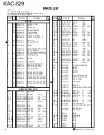 Предварительный просмотр 6 страницы Kenwood kac-829 Service Manual