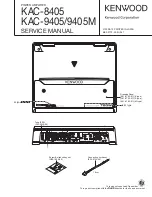 Kenwood KAC-8405 Service Manual предпросмотр