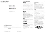 Kenwood KAC-8406 Instruction Manual предпросмотр