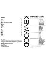 Предварительный просмотр 3 страницы Kenwood KAC-849 Instruction Manual