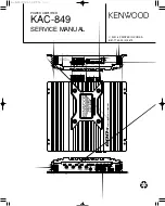 Kenwood KAC-849 Service Manual предпросмотр