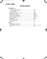 Preview for 11 page of Kenwood KAC-849 Service Manual