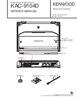 Предварительный просмотр 1 страницы Kenwood KAC-9104D Service Manual