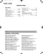 Предварительный просмотр 13 страницы Kenwood KAC-929 Service Manual