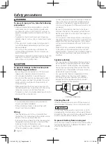 Предварительный просмотр 2 страницы Kenwood KAC-M615D Instruction Manual