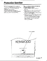 Предварительный просмотр 7 страницы Kenwood KAC-PS100 Instruction Manual