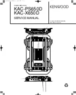 Предварительный просмотр 1 страницы Kenwood KAC-PS650D Service Manual