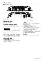 Предварительный просмотр 7 страницы Kenwood KAC-PS810D Instruction Manual