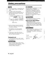 Preview for 4 page of Kenwood KAC-R51FP Instruction Manual