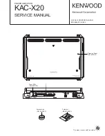 Предварительный просмотр 1 страницы Kenwood KAC X20 - eXcelon Amplifier Service Manual