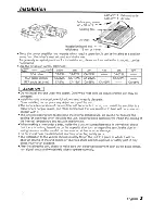 Предварительный просмотр 3 страницы Kenwood KAC-X201T Instruction Manual