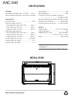 Предварительный просмотр 18 страницы Kenwood KAC X40 - eXcelon Amplifier Service Manual