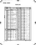 Предварительный просмотр 10 страницы Kenwood KAC959 - Amplifier Service Manual