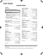 Preview for 19 page of Kenwood KAF-S500 Service Manual