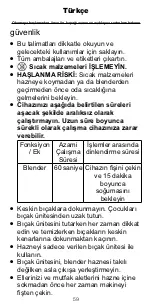 Предварительный просмотр 59 страницы Kenwood KAH337PL Instructions Manual