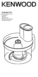 Kenwood KAH647PL Instructions Manual предпросмотр