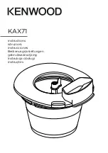 Kenwood KAX71 Instructions Manual preview