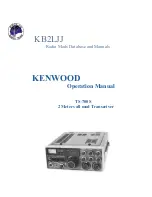 Kenwood KB2LJJ Operation Manual предпросмотр