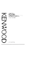 Предварительный просмотр 1 страницы Kenwood KC-993 Instruction Manual