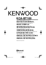 Kenwood KCA-BT100 Instruction Manual предпросмотр