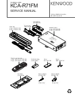 Kenwood KCA-R71FM Service Manual preview