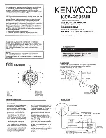 Предварительный просмотр 1 страницы Kenwood KCA-RC35MR Instruction Manual