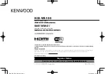 Kenwood KCA-WL100 Instruction Manual предпросмотр