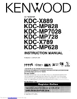 Kenwood kcd-728 Instruction Manual preview