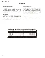 Preview for 2 page of Kenwood KCH-16 Service Manual