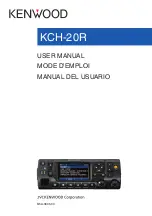 Kenwood KCH-20R User Manual preview