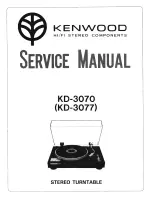 Preview for 1 page of Kenwood KD-3070 Service Manual