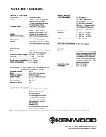 Preview for 12 page of Kenwood KD-5070 Instruction Manual