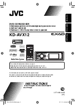 Kenwood KD-AVX12 Instructions Manual preview
