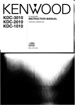 Preview for 1 page of Kenwood KDC-1010 Instruction Manual