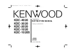 Preview for 1 page of Kenwood KDC-1020 Instruction Manual