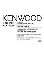 Preview for 1 page of Kenwood KDC-1022 Instruction Manual