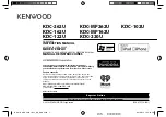 Preview for 1 page of Kenwood KDC-102U Instruction Manual