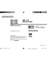 Preview for 1 page of Kenwood KDC-118 Instruction Manual