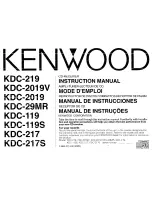 Preview for 1 page of Kenwood KDC-119 Instruction Manual