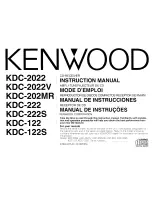 Kenwood KDC-122 Instruction Manual preview