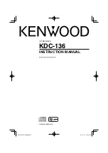 Kenwood KDC-136 Instruction Manual preview