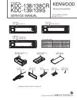 Kenwood KDC-138/138CR Service Manual preview