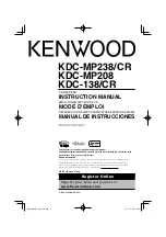 Предварительный просмотр 1 страницы Kenwood KDC-138 Instruction Manual