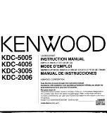 Kenwood KDC-2006 Instruction Manual preview